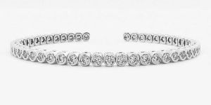 White Gold Round Shape Diamond Bracelet