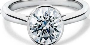 White Gold Round Shape Diamond Ring