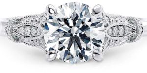 Women White Gold Designer Diamond Ring