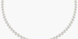 40 carat pear diamond mesmerizing floral fashion womens necklace