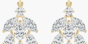 Multi Shape Diamond Passanite Fashion Womens Earring