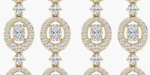 Round And Oval Diamond Soft Glow Dangler Earrings