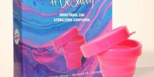 Collapsible Menstrual Cup Sterilizing Container