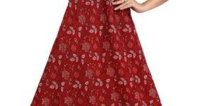 Women Cotton Printed Floral Midi Half Sleeve Dress