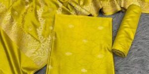 Mehendi Green Premium Mashru Katan Banarasi Suit