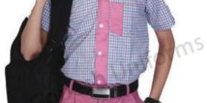 Boys Checkered School Uniform