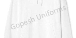 Mens White Winter Hoodie