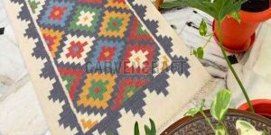 A 36 Multicolor Flat Weave Cotton Durries