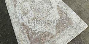 A72 Handloom Screen Printing Wool Viscose Rug