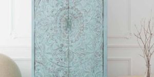 Carved Wooden Wardrobe for Bedroom