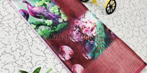 Dola Silk Digital Printed Saree