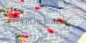 Printed Fancy Cotton Saree