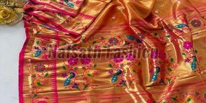 Semi Tissue Zari Weaving Soft Silk Saree