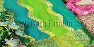 Zari Work Chanderi Katan Silk Saree