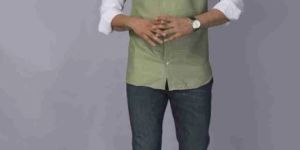 White & Green Shade Smart Mens Shirt