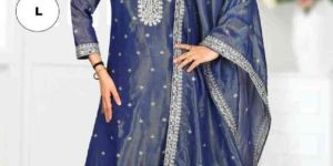 Ladies Dark Blue Pant Suits