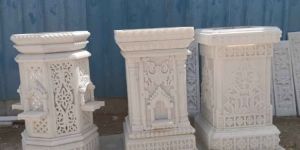 Marble Tulsi Stand