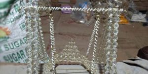 Beautiful Pearl Design Handmade Laddu Gopal Jhula