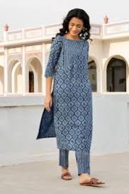 Printed Women's Pure Cotton Straight Kurtis