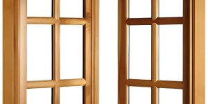 4 Feet Brown Wooden Laminated Window