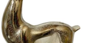 Silver Aluminum Deer Animal Statues