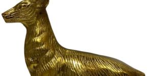 Golden Aluminum Deer Animal Statues