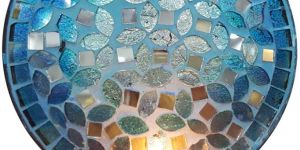 Iron Glass Mosaic Tea Light Candle Holders