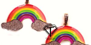 Silver Pendants with Enamel