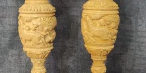 6 Inch Wooden Flower Pots