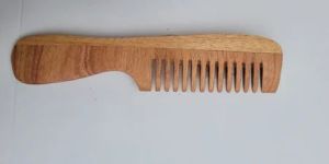 6inch Brown Neem Wood Hair Comb