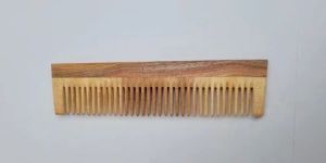 7.5inch Brown Neem Wood Hair Comb