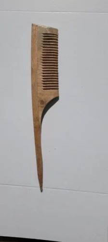 7.5inch Brown Neem Wood Tail Comb