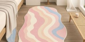 Abstract Wavy Pastel Hand Tufted Modern Carpet