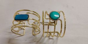 wire stone bangles