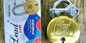 Lead Nau-Tal 4keys Double Locking Padlock Round Lock
