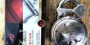 Lead Star Double Locking Padlock Round Lock (50mm,65mm,75mm)