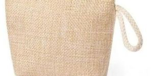 Jute Zipper Pouch
