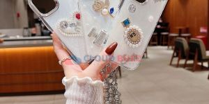 Transparent Rubber Gel Tpu (Soft) iPhone 15 Phone Case with Bracelet