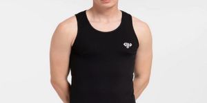 Mens Black Gym Vest