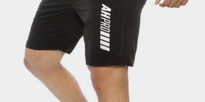 Mens Black Sports Shorts