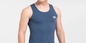 Mens Dark Grey Gym Vest