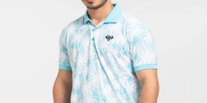 Mens Ultra Beach Palm Polo T-Shirts