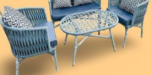 Sun Loom Four Seater Metal Sofa Set