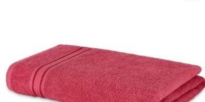 Pink Plain Dyed Premium Cotton Bath Towel