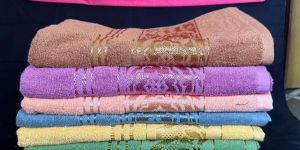 Rayon Border Cotton Bath Towel