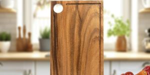 single plank wooden cutting board