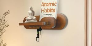 Wooden Key Holder with Envelope Slot, Wall Decor Key Hanger