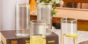 4 Pieces Transparent Juice Glass Set