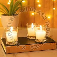 Round Glass Candle Jar