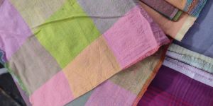 Cotton Multi Color Check Fabrics